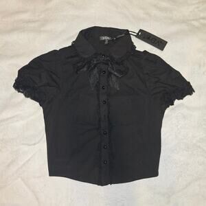 Widow Coveted Darling Poplin Blouse